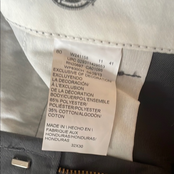 Dickies Gray Chinos Flat Front Professional Wear - Picture 4 of 5